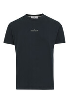 Cotton Jersey 'Tricromia Three' Print Garment Dyed T-Shirt